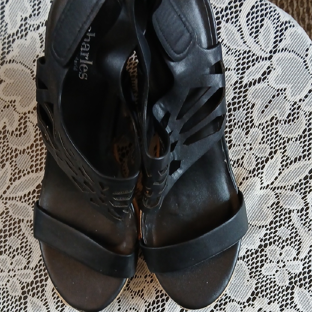 Charlies Black Gladiator Sandals